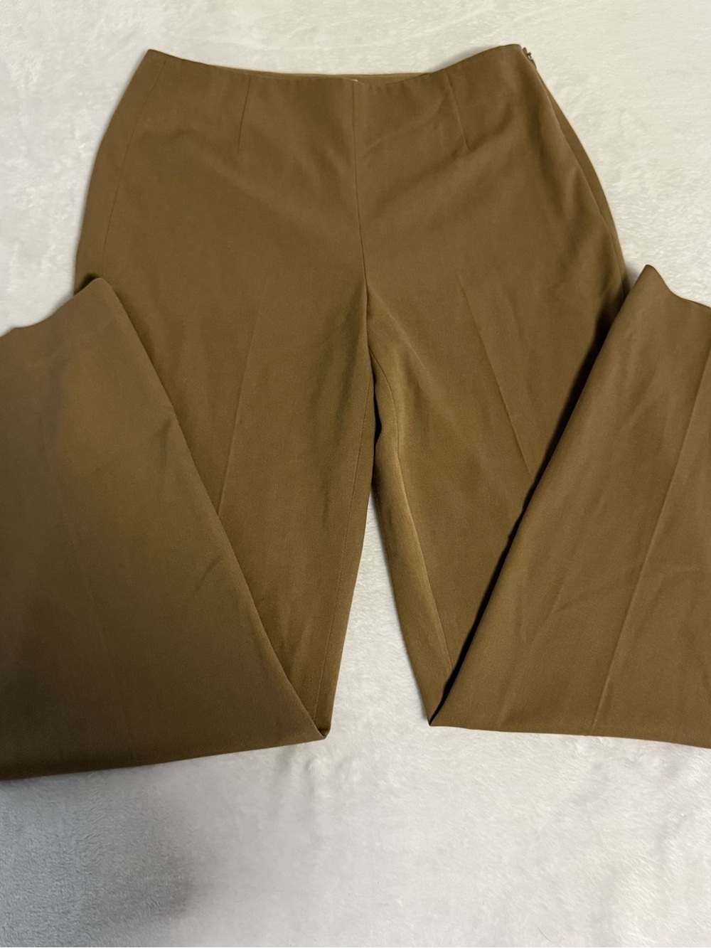 Talbots Womens Size 6 Stretch Dress Pants Camel Tan Brown Straight Leg Trousers